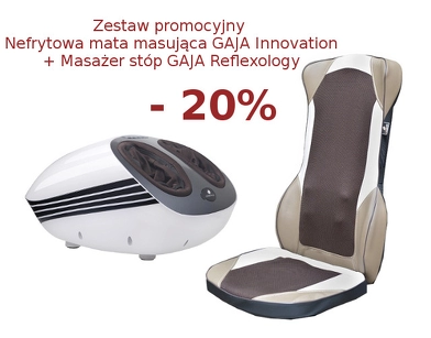 Zestaw promocyjny mata masująca GAJA Innovation + masażer stóp